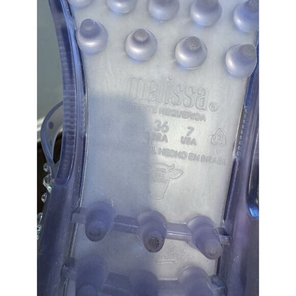 MELISSA Possession Crystals Women's Jelly Sandals Sz 7 NWT $500 - Picture 5 of 16